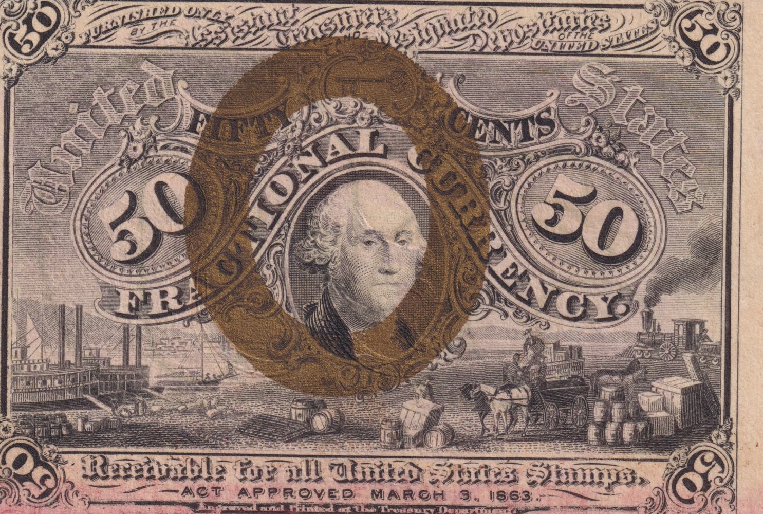 50 Cent Third Issue Fractional Pmg 40 Auction