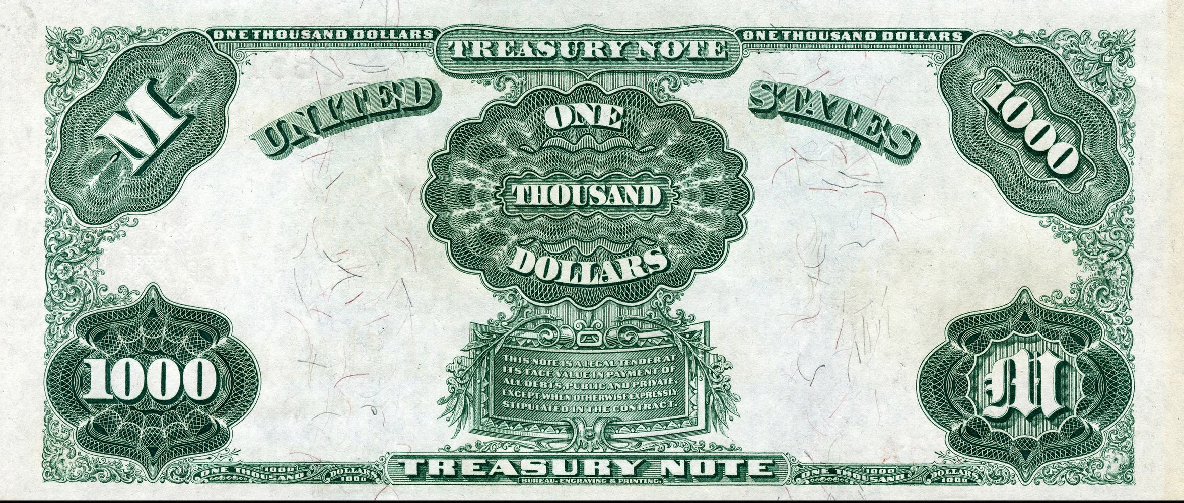 1000 Долларовая банкнота США